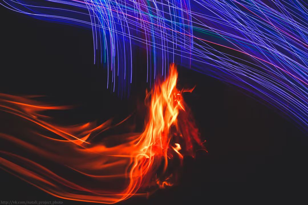 Image of a animated fire - A selection of great images for virtual Zoom backgrounds from the PikWizard team - Image
