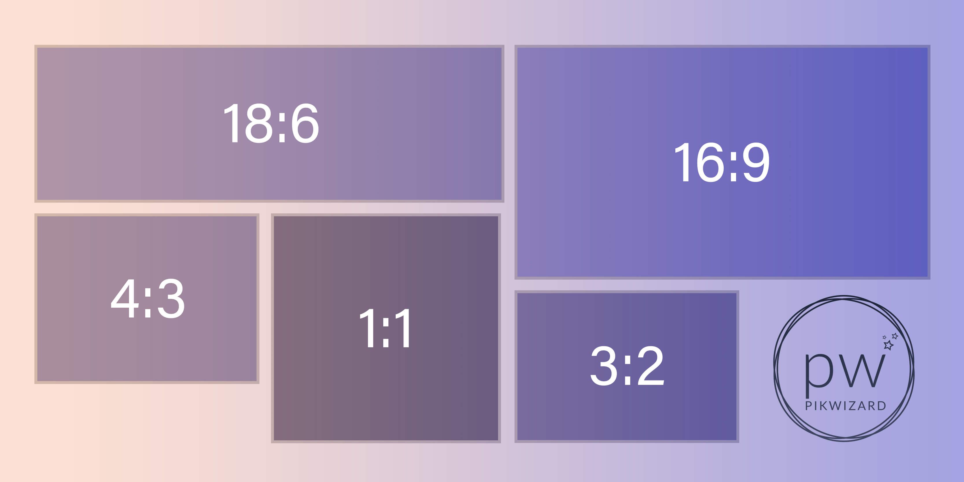 Graphic showing common aspect ratio of photos