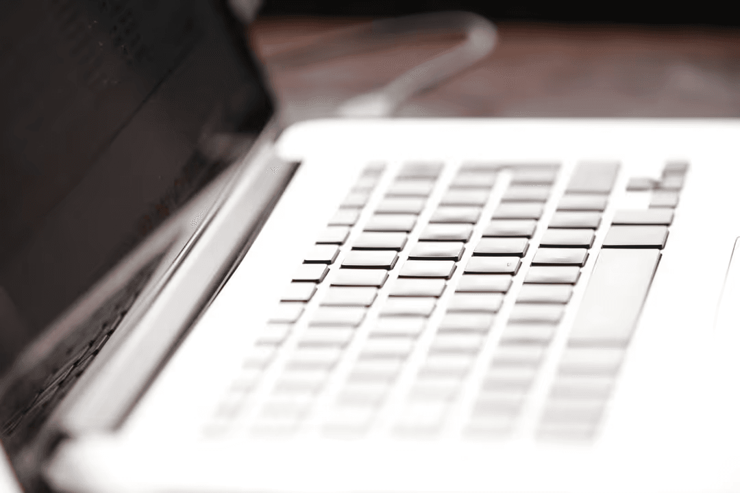 Close-up of laptop keyboard