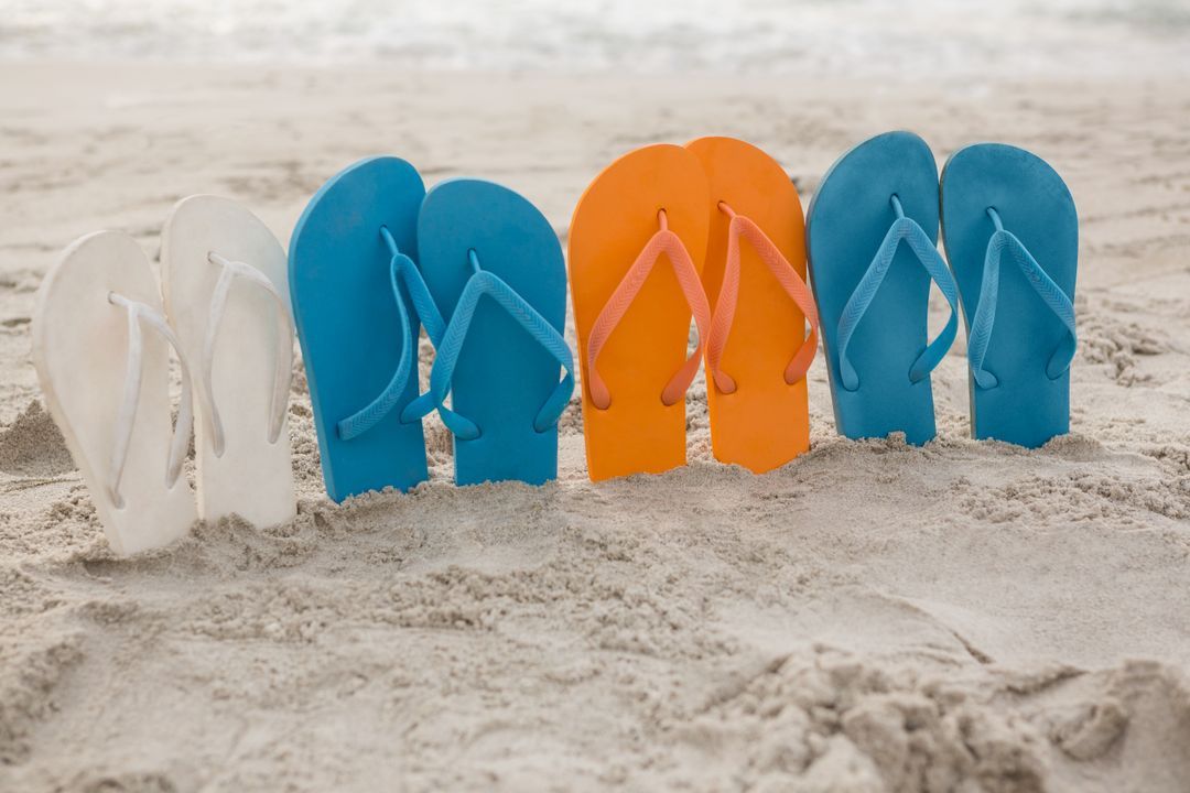 Flip-flops in the sand