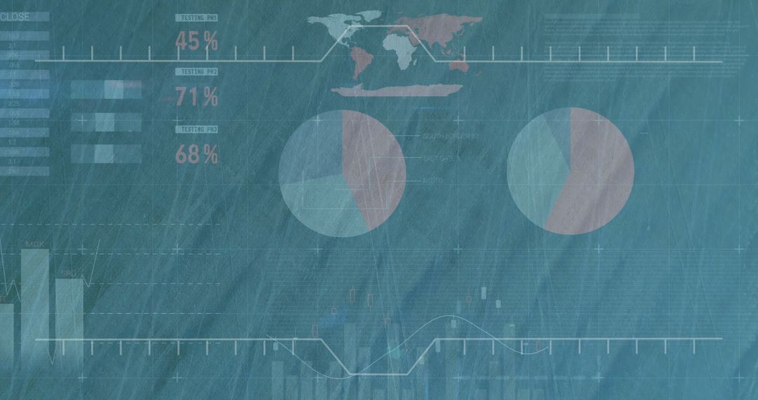 Digital Analytics Dashboard with Global Overview and Graphs
