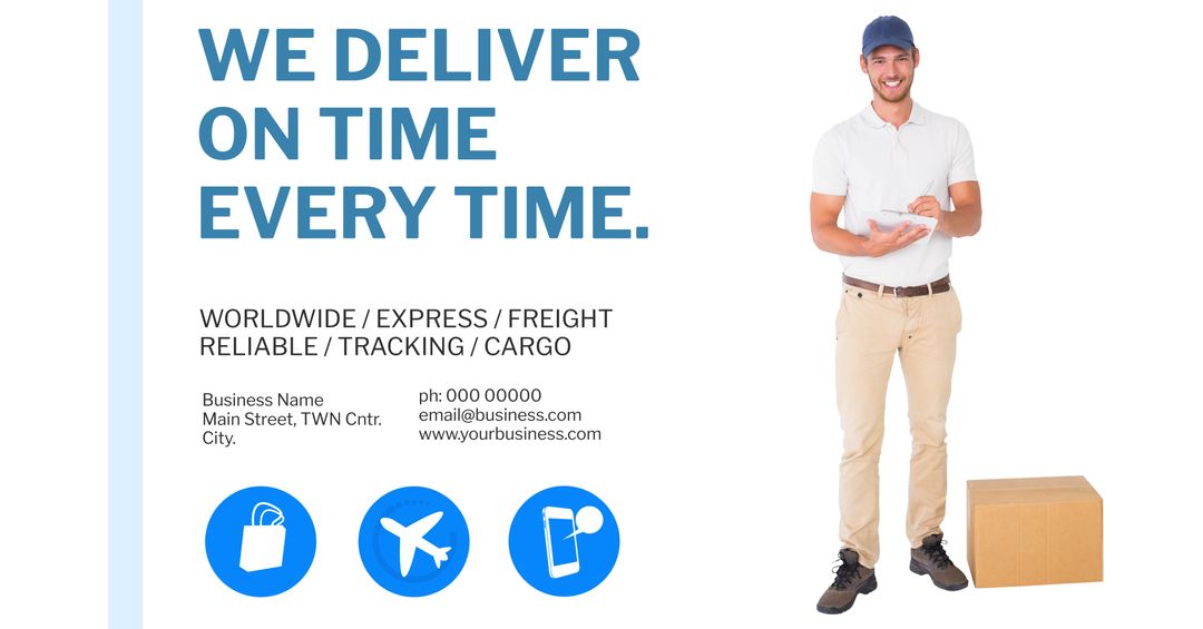 Efficient Reliable Delivery Service with Smiling Courier