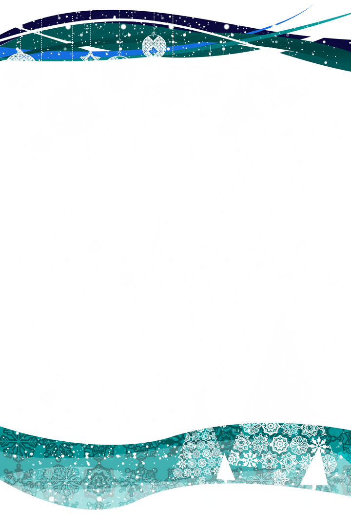 Transparent Christmas Trees with Falling Snow Background