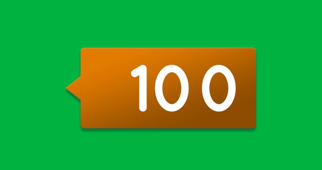 Chat Notification Bubble on Green Background