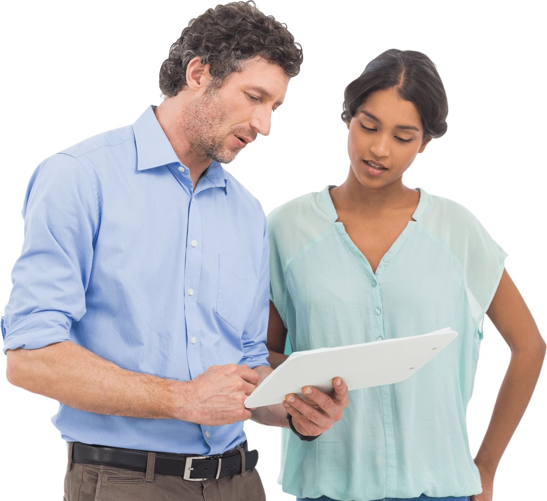 Transparent Business Discussion About Documents by Two Diverse Colleagues