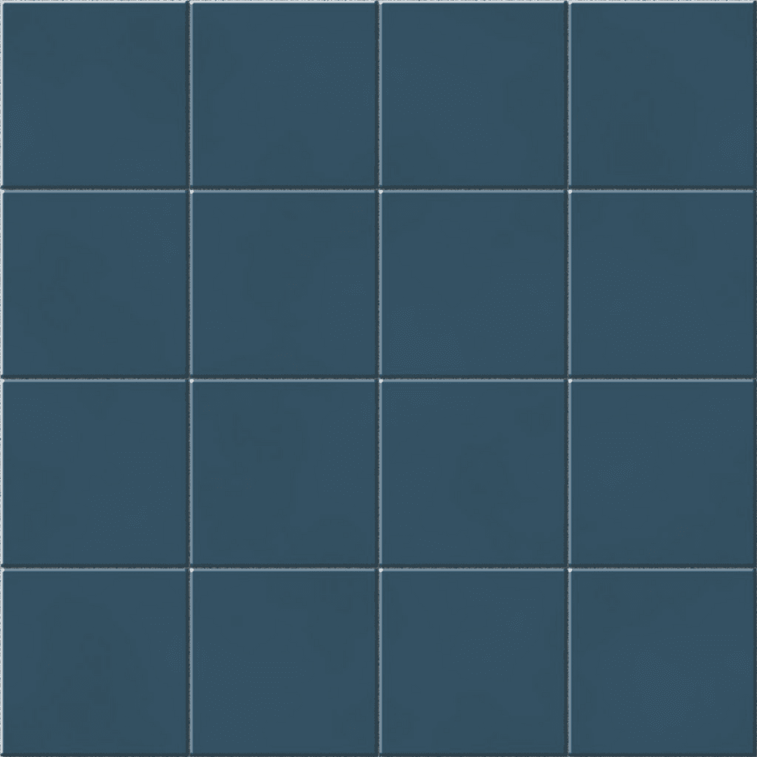 Digital Blue Square Tile Pattern on Transparent Background
