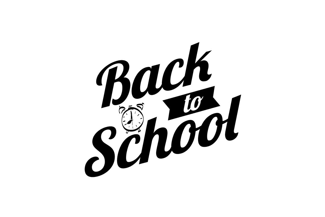 Transparent Back to School Text with Artistic Style