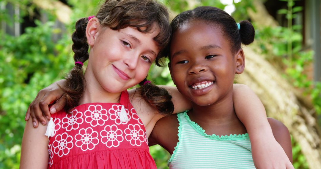 Happy multiracial friends enjoying outdoor together - Free Images, Stock Photos and Pictures on Pikwizard.com