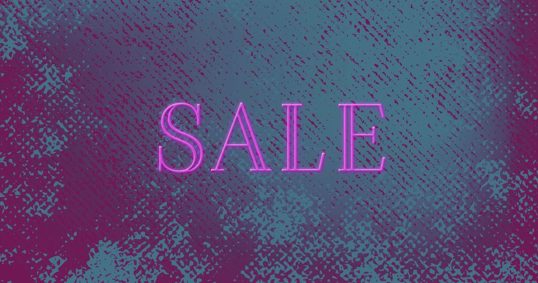 Vibrant Pink Sale Text on Abstract Background