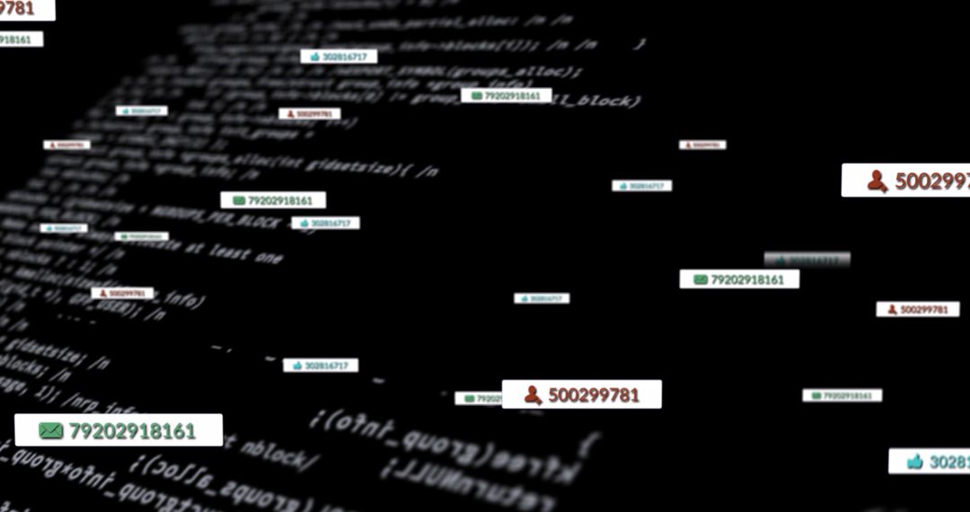 Digital Social Media Connection Concept with Numbers and Data