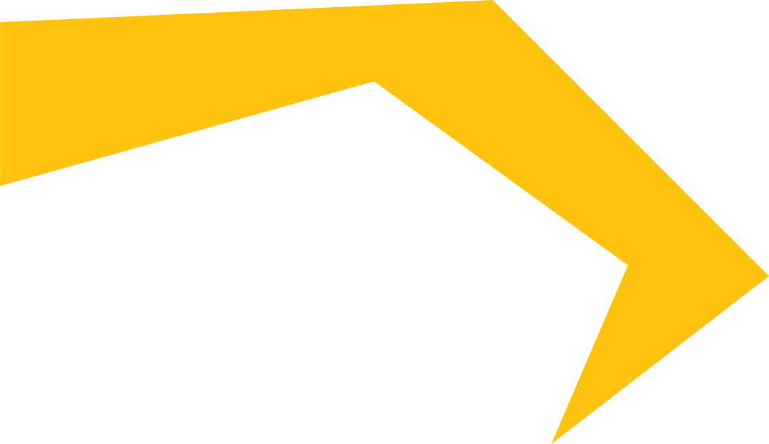 Yellow Abstract Shape on Transparent Background