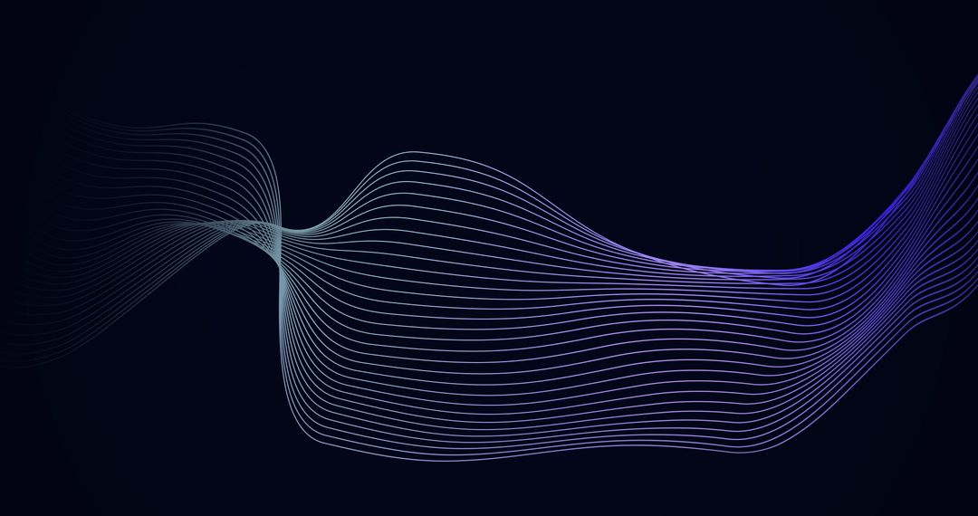 Abstract Digital Wave on Dark Background