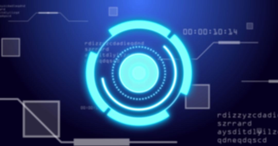 Digital Scan Interface on Technology Background