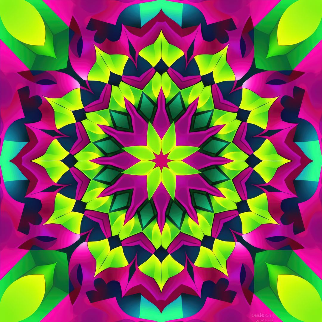 Close up of colorful kaleidoscope shapes on black background created using generative ai technology - Free Images, Stock Photos and Pictures on Pikwizard.com