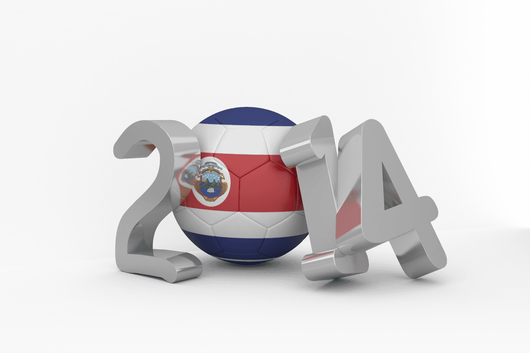 Transparent Costa Rica 2014 Soccer Ball Displayed for World Cup