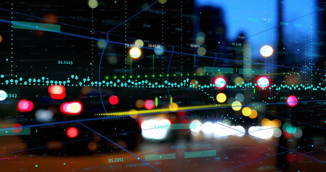 Global Finance Data Fusion with City Traffic at Night