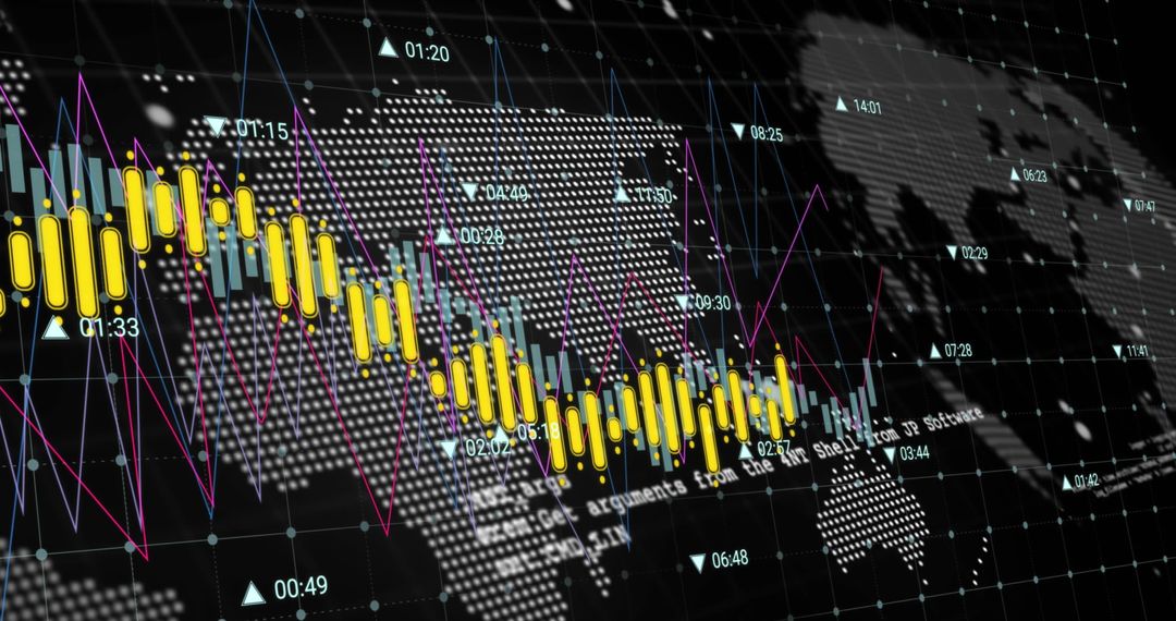 Global Financial Data Analysis with Digital Graphs