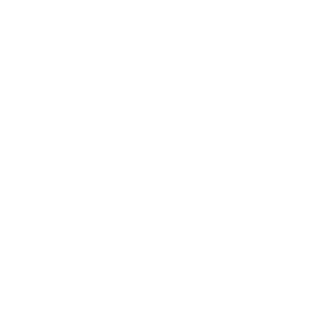 White Abstract Ribbon Silhouette on Transparent Background