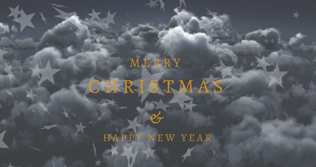 Merry Christmas and Happy New Year Festive Greeting Card