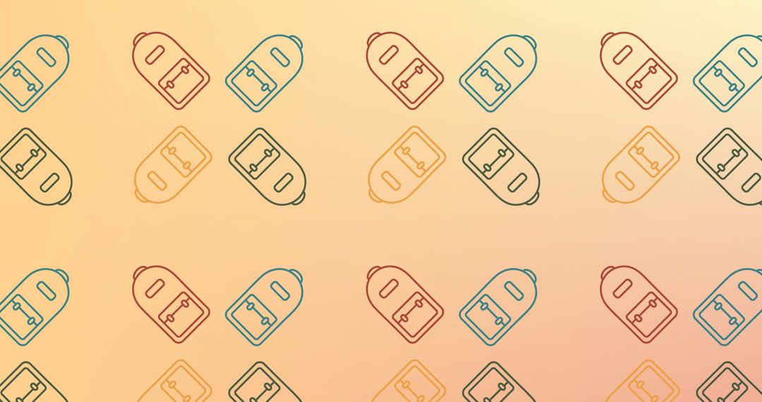 Seamless School Bag Pattern with Educational Theme