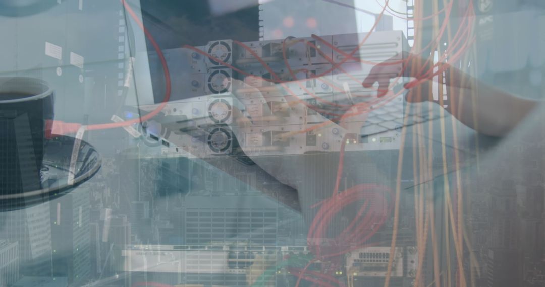 Abstract Concept of Digital Finance and Remote Work