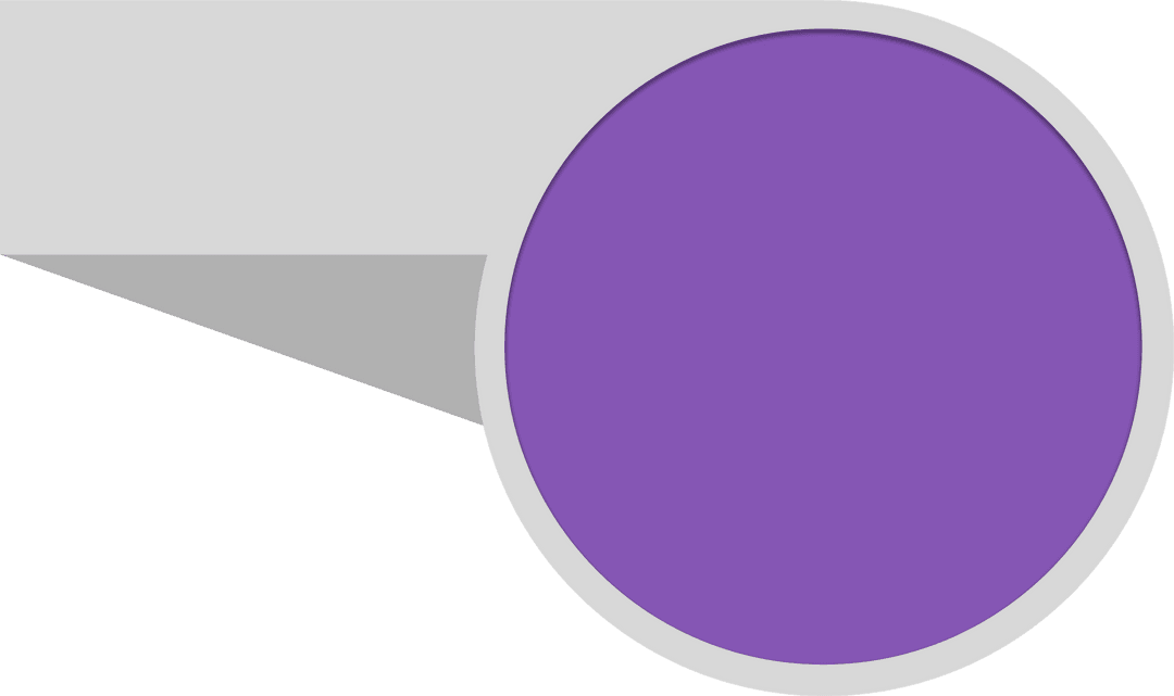 Purple Abstract Shape on Transparent Background Illustration