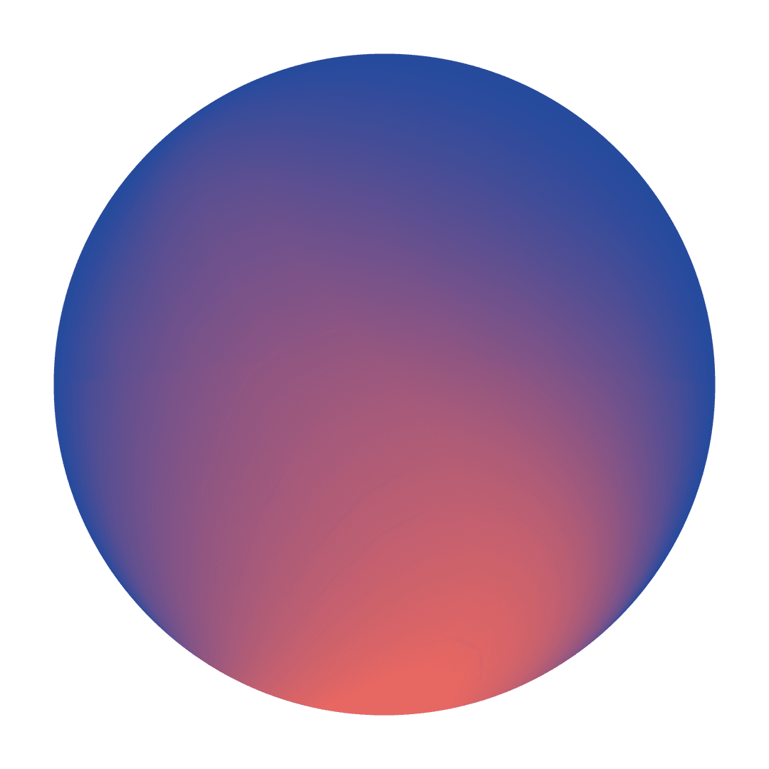Abstract Gradient Circle on Transparent Background