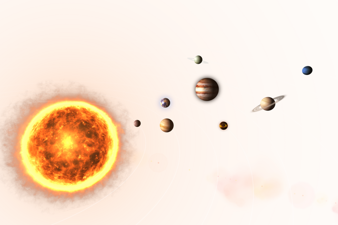 Transparent Solar System Illustration with Planets and Sun - Download Free Stock Images Pikwizard.com