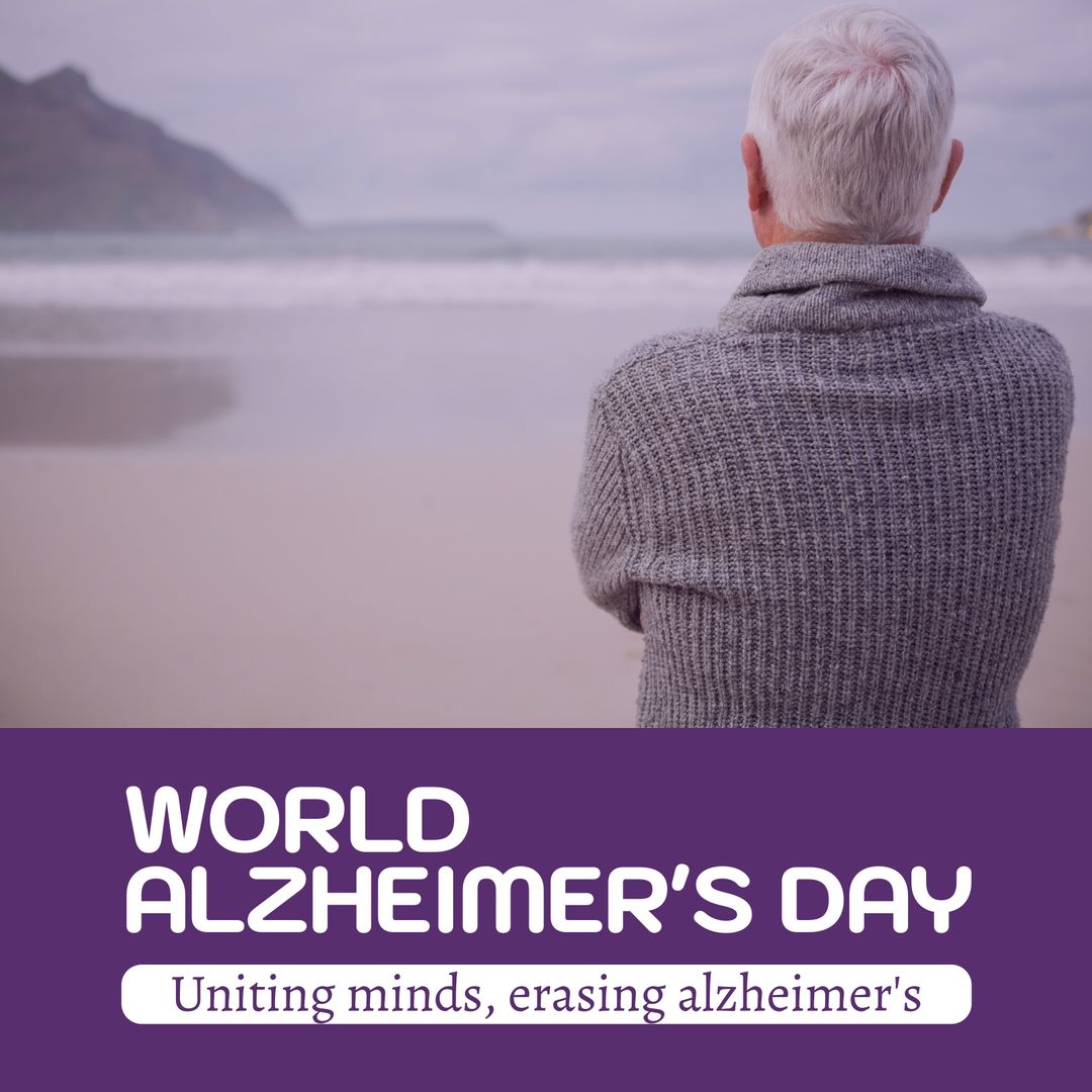 World Alzheimer's Day - Reflective Senior Man at Seaside