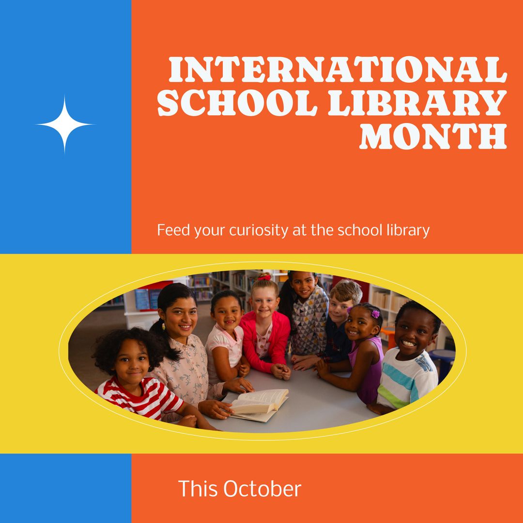Celebrating International School Library Month with Enthusiastic Children