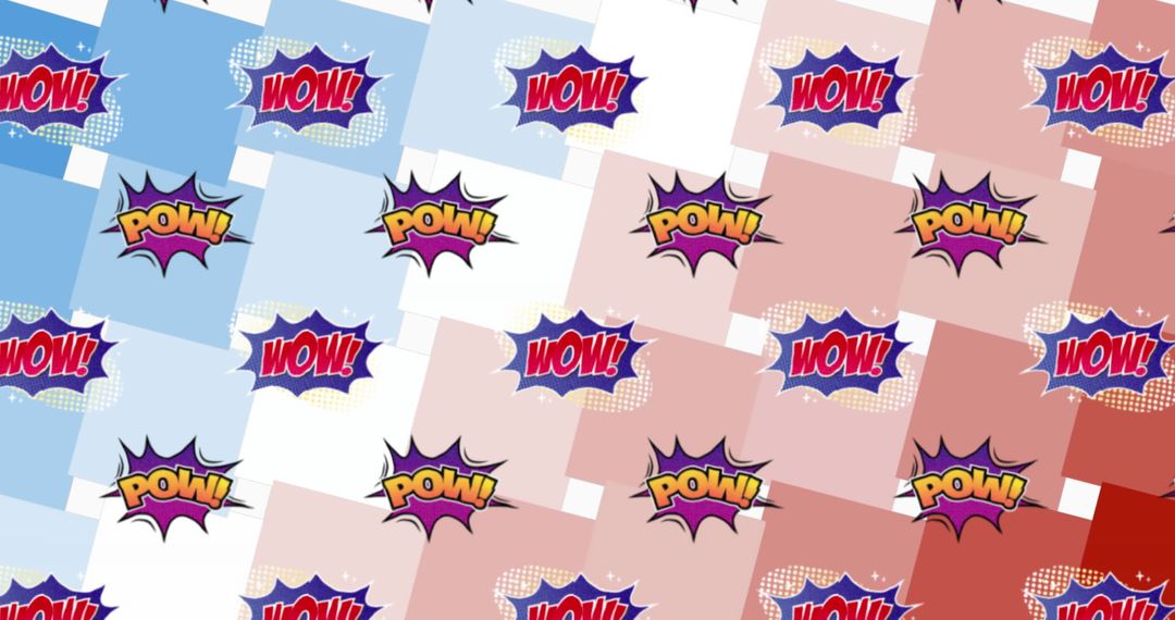 Retro Comic Book Speech Bubbles with Pop Art Design