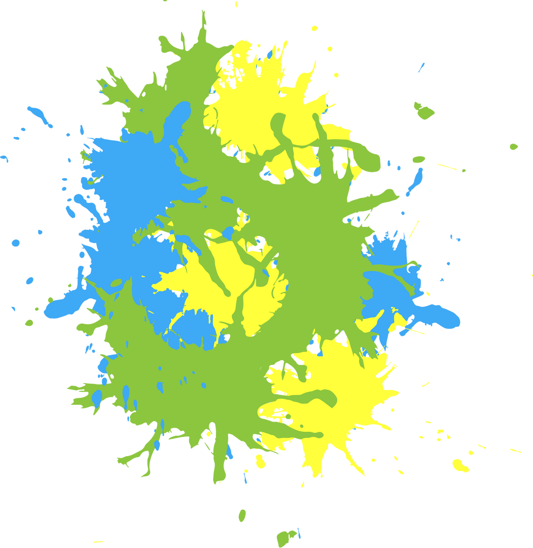 Colorful Paint Splatters on Transparent Background Art Illustration - Download Free Stock Images Pikwizard.com