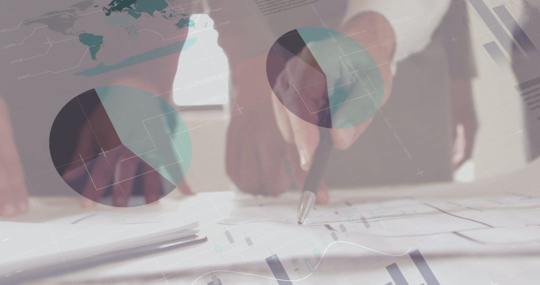 Global Architecture and Data Presentation in Business Meeting