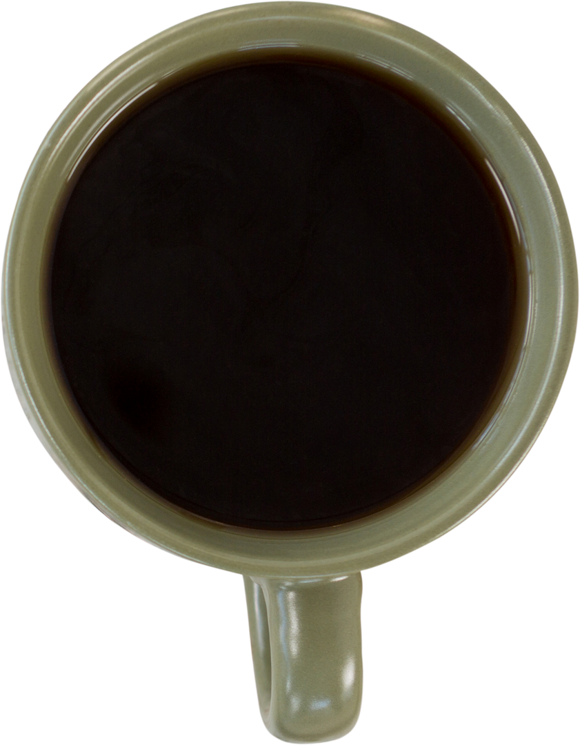 Top View of Cup with Coffee on Transparent Background - Download Free Stock Images Pikwizard.com