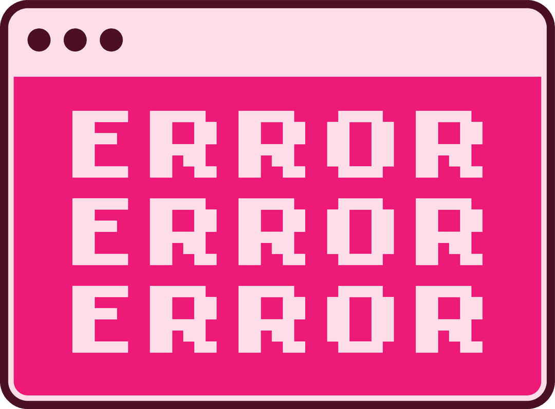 Pixelated ERROR Text on Transparent Background with Modern Flat UI - Download Free Stock Images Pikwizard.com
