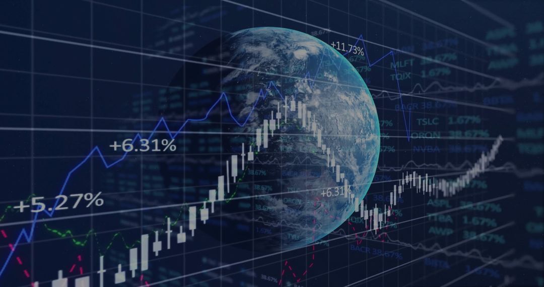 Global Financial Analytics with Earth and Stock Market Data