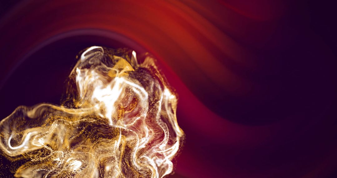 Glowing Whirls Amidst Red Light Swirls