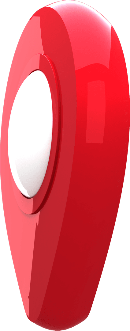 Transparent Red and White Digital Locator Icon Design