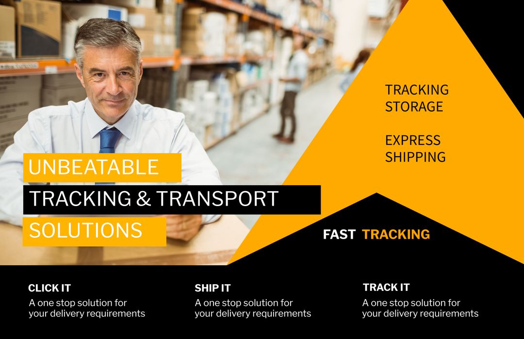 Professional Symbolizing Reliability in Logistics Industry Warehouse