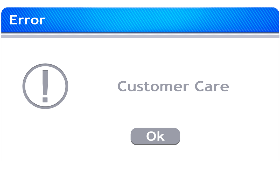 Transparent Digital Interface Customer Care Alert Illustration