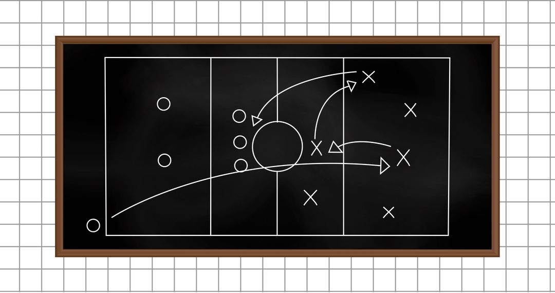 Chalkboard Tactics Illustrating Strategic Game Plan