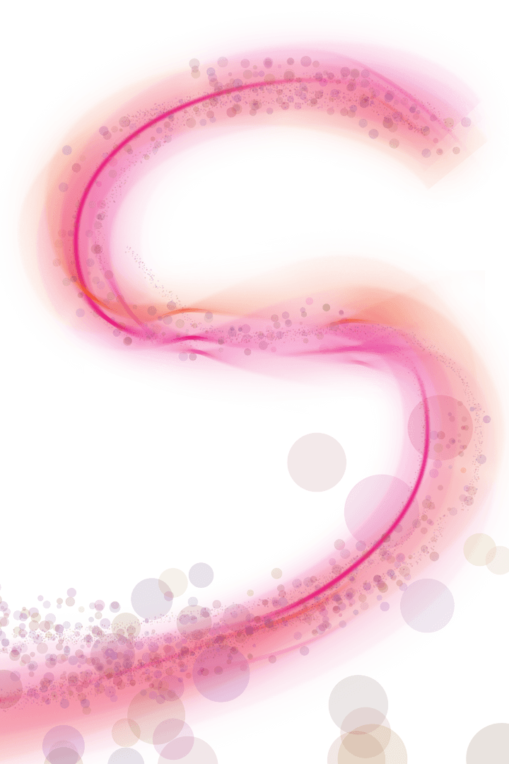 Colorful Spiral Patterns Forming Iridescent Designs on Transparent Background