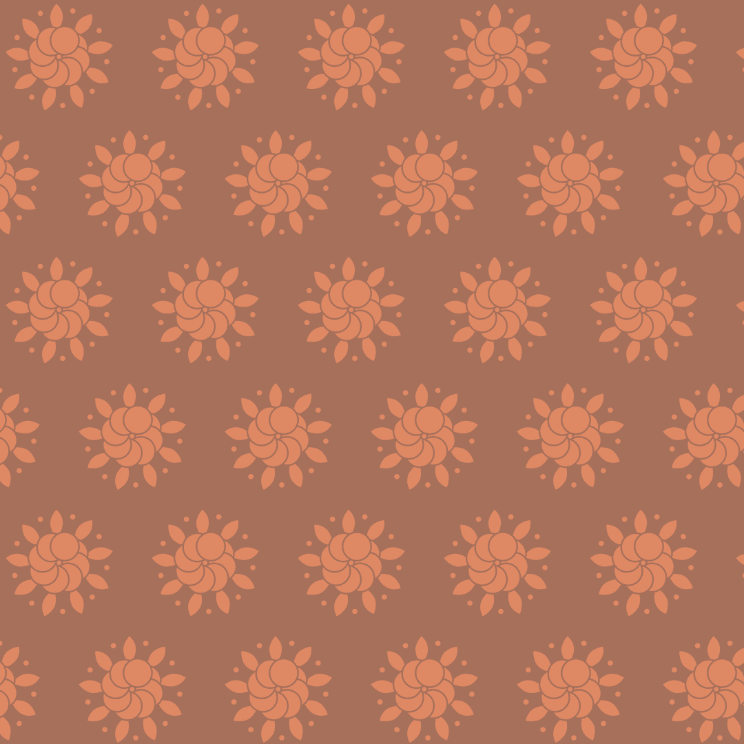 Seamless red symmetrical pattern on transparent background vector
