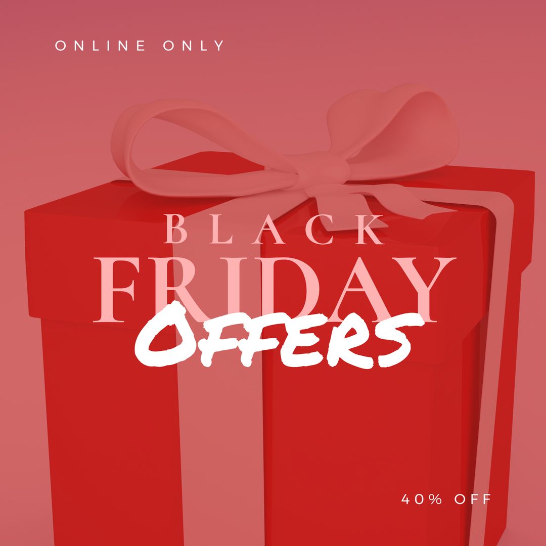 Black Friday Sale with Wrapped Gift