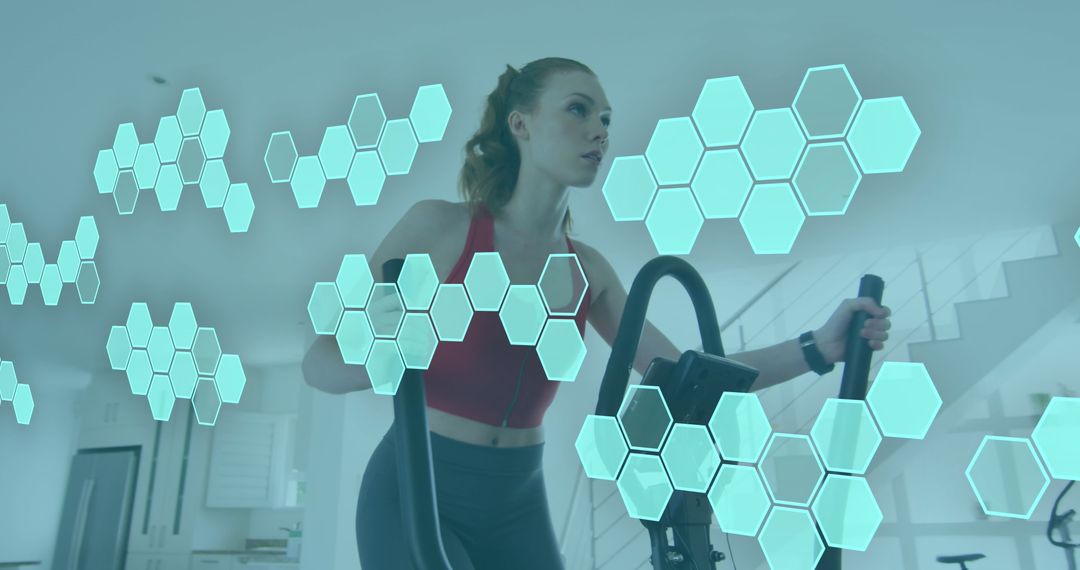 Innovative Home Workout with Digital Tech Integration