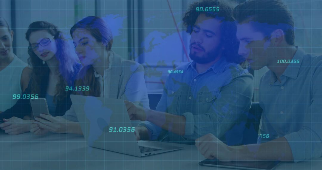 Collaborative Team Meeting on Digital Transformation and Data Analysis