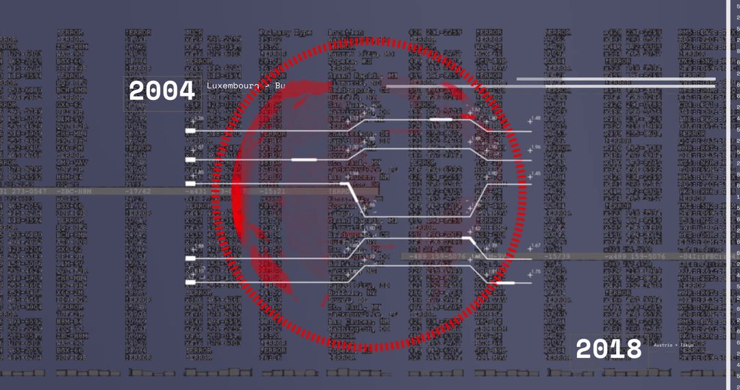 Global Financial Data Processing Illustrating Business Connections