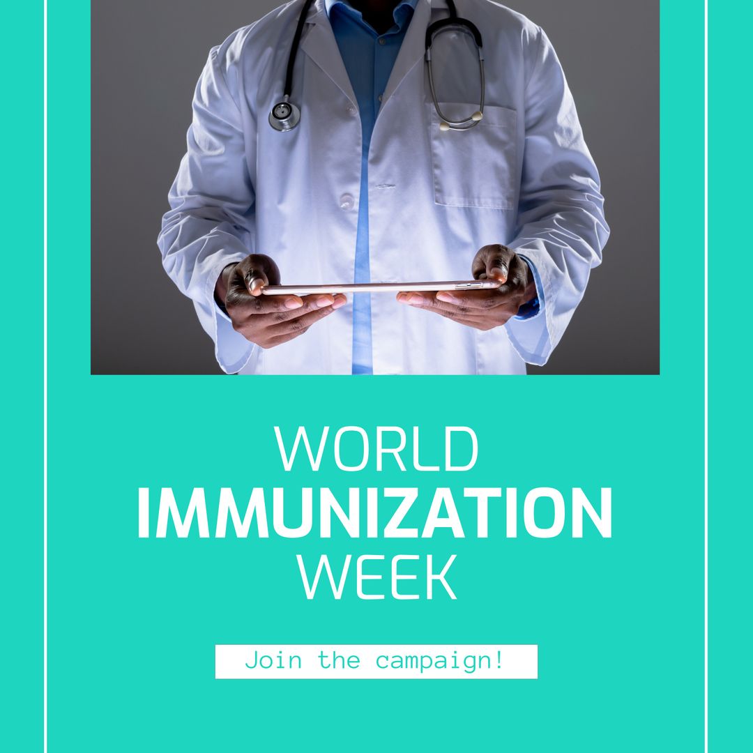 World Immunization Week Doctor Emphasizing Vaccine Importance