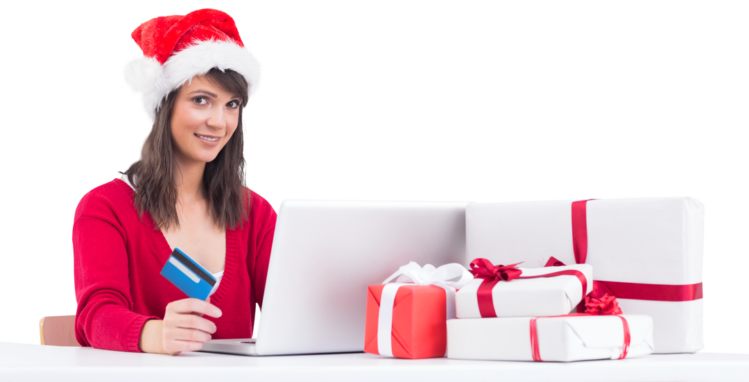 Transparent Background Holiday Online Shopping Payments Woman - Download Free Stock Images Pikwizard.com