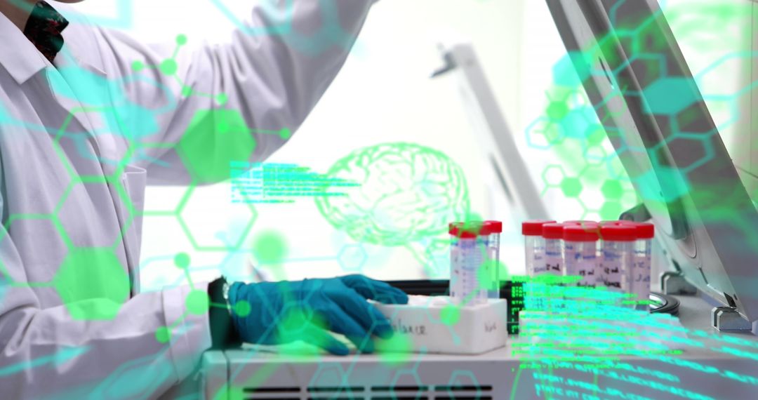 Scientist Analyzing Research Data in Advanced Laboratory